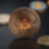 Mastercard logo alongside cryptocurrency symbols