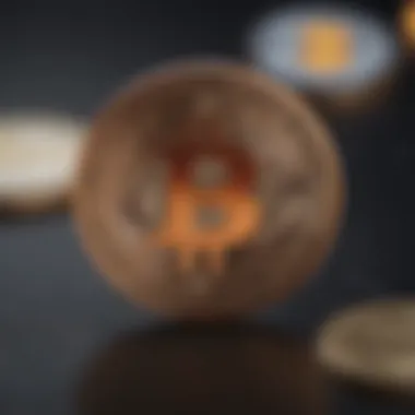 Mastercard logo alongside cryptocurrency symbols