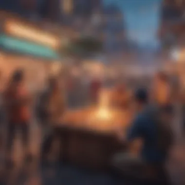 Engaging Gameplay Interactions in Blankos Block Party Dynamic gameplay scene showcasing player interactions