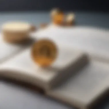 Highlighted Investment Strategies in Cryptocurrency An open book with highlighted text on investment strategies