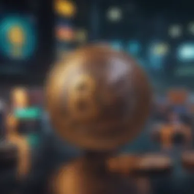 The Future of Gaming with Digital Assets A futuristic concept art depicting the evolution of gaming with digital assets.