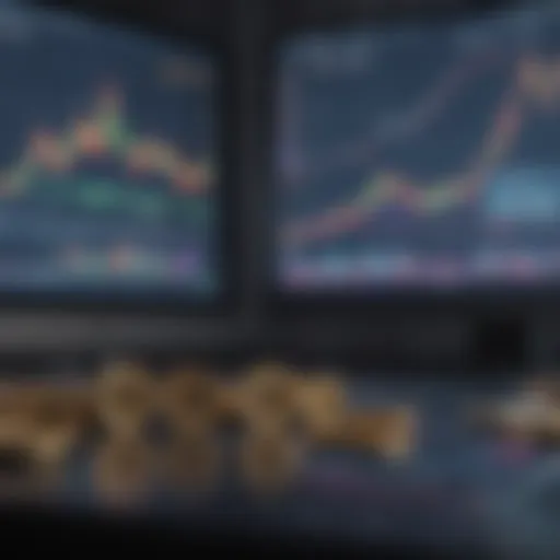 A trader analyzing cryptocurrency price charts over the weekend.