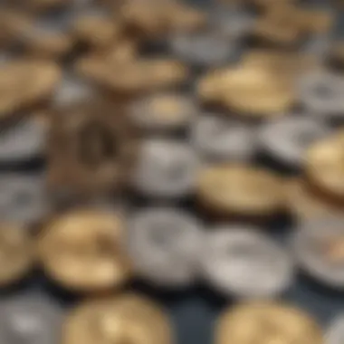 Diversity in Cryptocurrency Diverse types of cryptocurrency icons