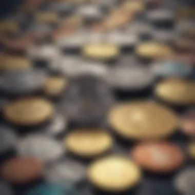 Varieties of Crypto Coins Different types of crypto coins illustrated